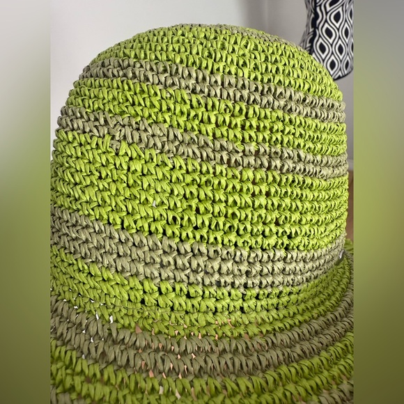 NWT rag & bone Frills Rollable Bucket Hat in Lime/Citron Green Size S/M - Picture 13 of 15